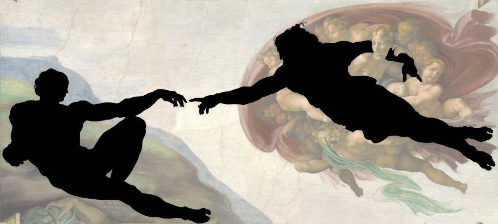 Michelangelo_-_Creation_of_Adam_silhouette